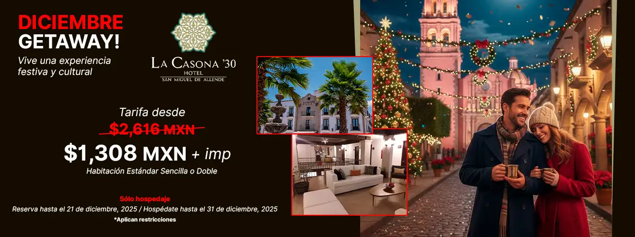 Oferta especial Hotel La Casona 30, Hotel en San Miguel de Allende, Guanajuato