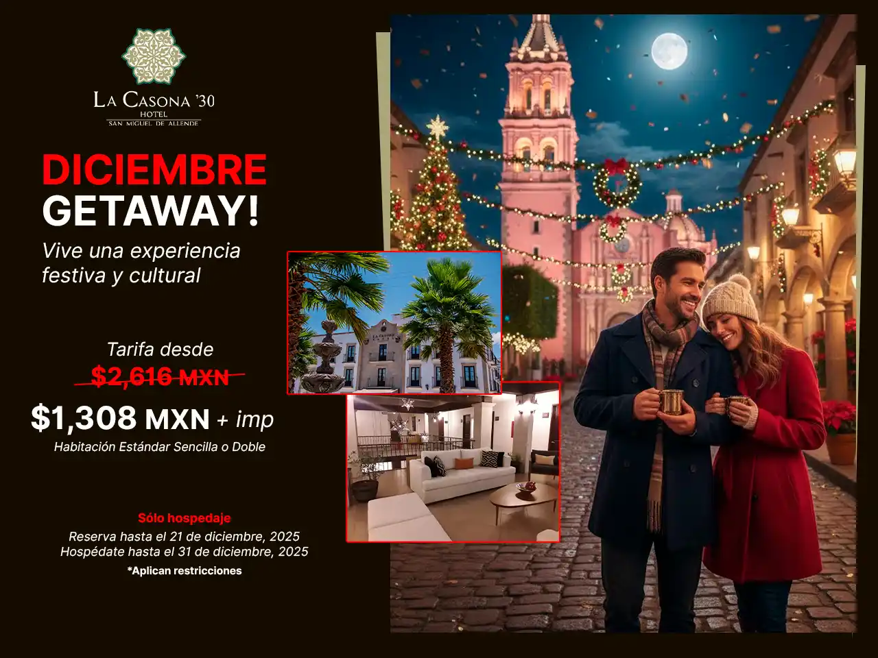 Oferta especial Hotel La Casona 30, Hotel en San Miguel de Allende, Guanajuato